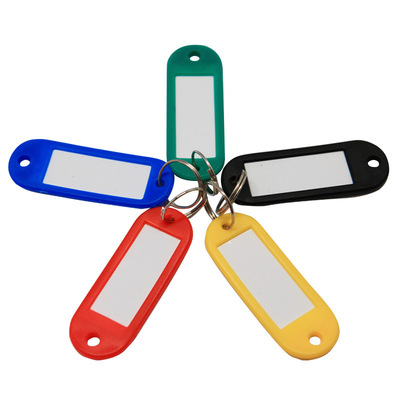 Industrial storage key chain can be written department key chain management multi-color can be marke