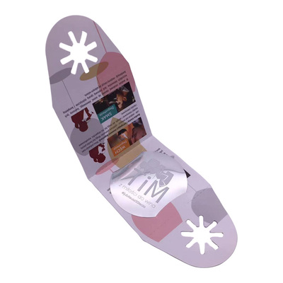 Paper card tag wine pourer with custom design-005