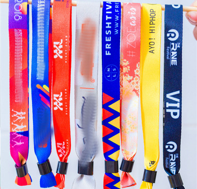 Custom sports events Marathon entry Identification Wrist strap Disposable heat transfer polyester wr