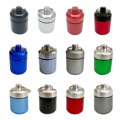 Aluminum alloy sealed waterproof tank medicine storage box Metal storage bottle