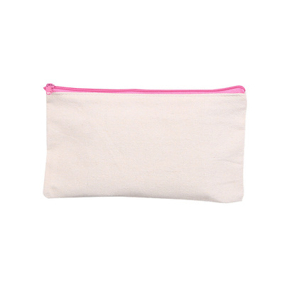 Best-selling Office Supplies Canvas Pen Bag Custom Student Stationery Zipper Bag Makeup Storage