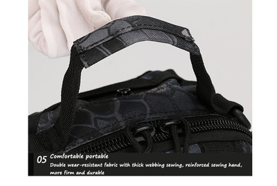 Men's chest bag Cycling shoulder bag Camo Tactical chest bag outdoor mountain climbing