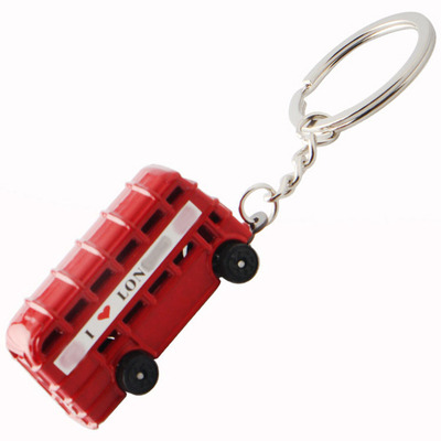 London memorial red bus post box telephone box off-road vehicle key chain British travel souvenir sm