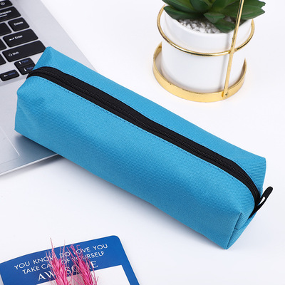Fashion multi-color creative simple canvas large capacity student pen bag storage bag school supplie
