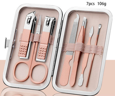 Rose Gold Nail Clipper Set Seven pieces