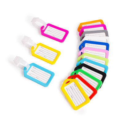 Environmentally friendly silicone luggage tag Suitcase identification tag Checked baggage identifica