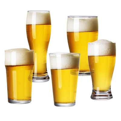 Beer glass wholesale net red glass beer glass large wheat hand-shake beer glass craft beer glass to
