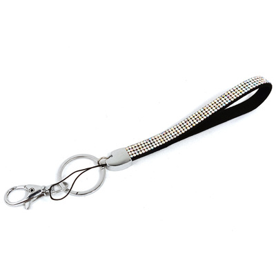 Cell phone lanyard Car keychain pendant rhinestone wristband Crystal keychain