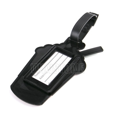 Cartoon pvc drop plastic luggage tag creative bag pendant travel suitcase backpack logo Soft silicon