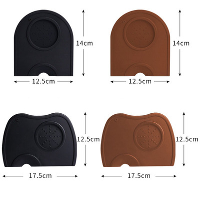 Spot coffee press powder mat Silicone coffee corner mat non-slip silicone mat coffee powder hammer m