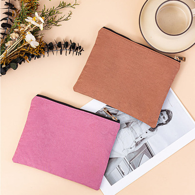 Cross-border foreign trade high-density velvet makeup bag Cosmetics storage bag Lipstick brow pencil