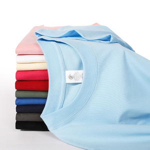 Heavy 240g cotton T-shirt loose advertising shirt work clothes printed logo off short sleeve team we