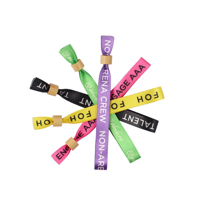 wrist band with custom logo with plastic tooth
