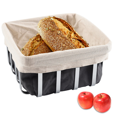Metal bread display tray with cloth layer, in stock, no MOQ.