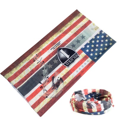 Outdoor cycling headscarf Windproof sunscreen seamless biker multi-functional printed magic towel