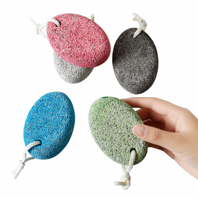 Pumice Stone with Oral shape with string,MOQ. 500PC,5Color available