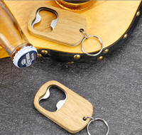 Wooden bottle opener with size 40*70mm, 9mm thickness with laser logo/CMYK logo