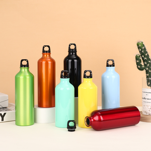 Outdoor sports large-capacity portable single-layer aluminum water bottle for cycling mountain climbing  gym use.