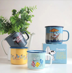 Custom-made cute, simple and creative enamel cups