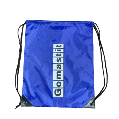 Custom logo string bags with size 36*40cm,210D cloth with Pu Triangle layer on 2 corner.