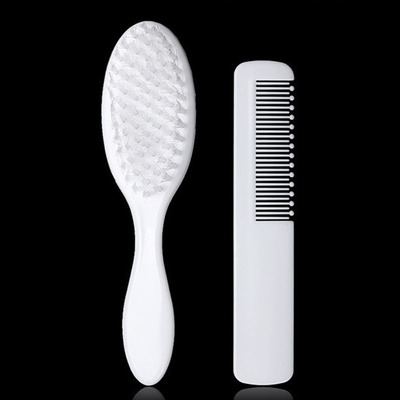 Kids Comb&Brush set in White color ,stock , ready to ship