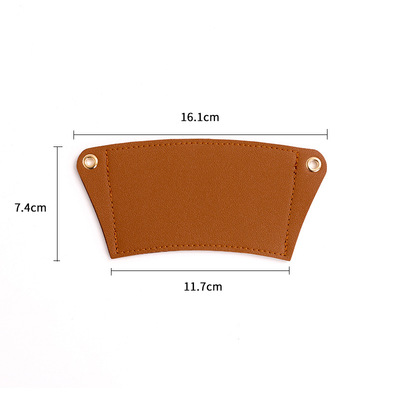 Milk tea cup set products Portable removable leather protective cup set adjustable beverage cup set