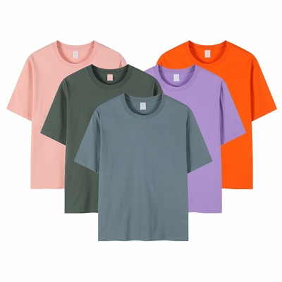 Summer new high-end cotton fashion brand short sleeve T-shirt custom advertising culture shirt team