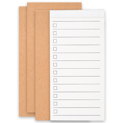 Japanese simple vintage cowhide small notebook hand in hand with notepad student notepad time plan b