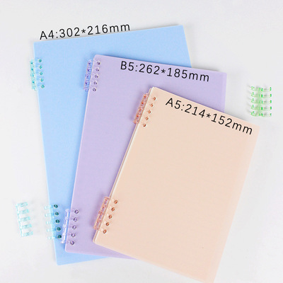 Innovative simplicity PP frosted coil this manual ledger Notepad grid culture not hand loose leaf no