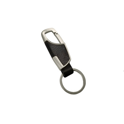 Promotion Business Gifts Zinc alloy key chain Hot gift Leather key accessories Leather metal pendant