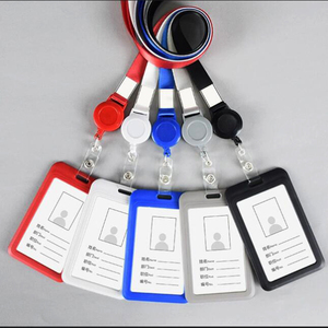 Wholesale Convenient Easy Snap Lanyard Card Holder Custom Retractable Reel Badge Yoyo ID Card Holder with Polyester Lanyards